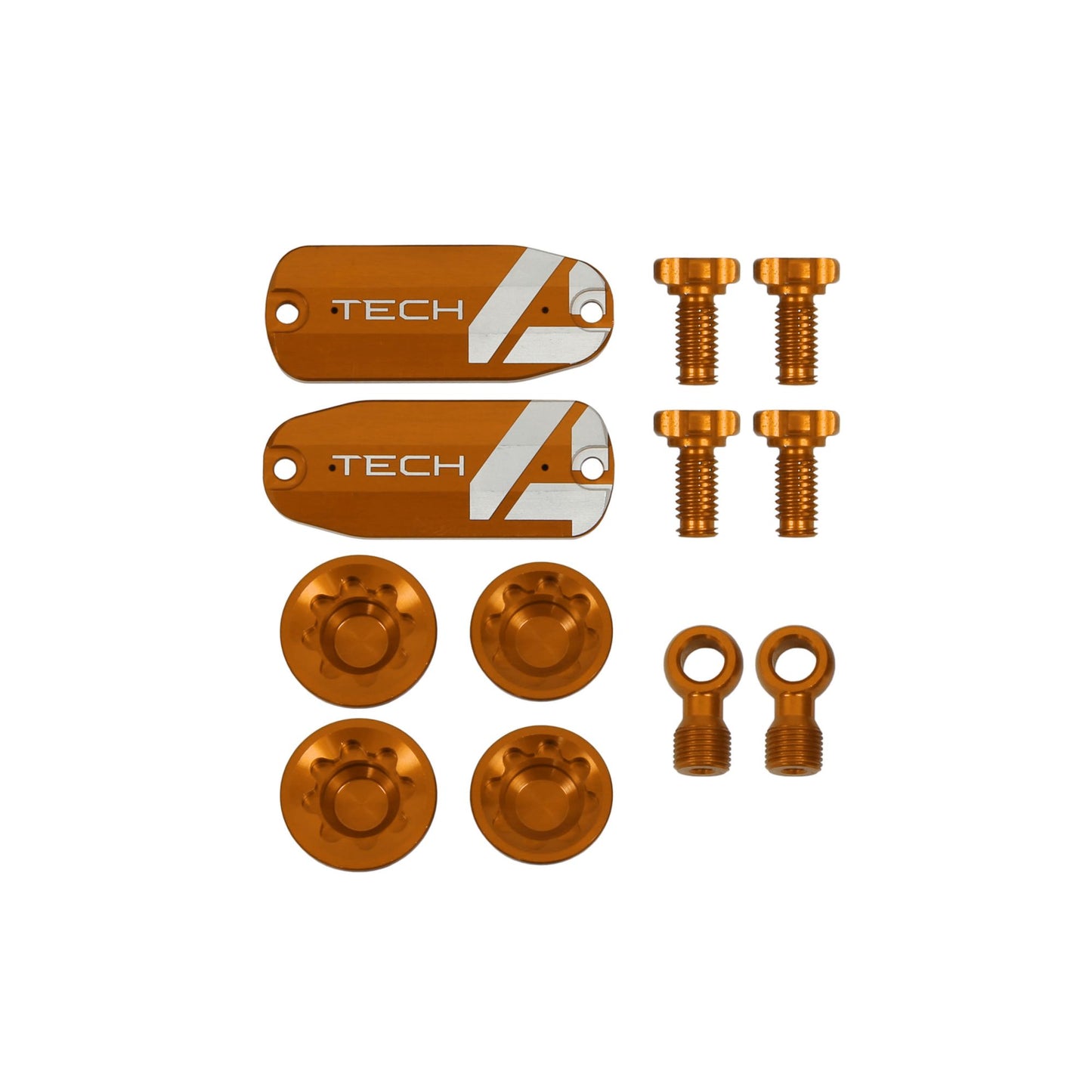 Hope Part Brake Tech 4 V4 Custom Kit Pair Orange