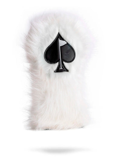 Driver Cover- White Fuzzy