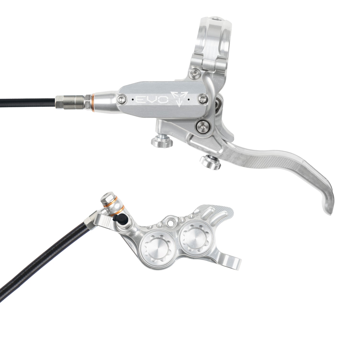 Hope Brake EVO GR4 No Rotor LH- Silver/Silver