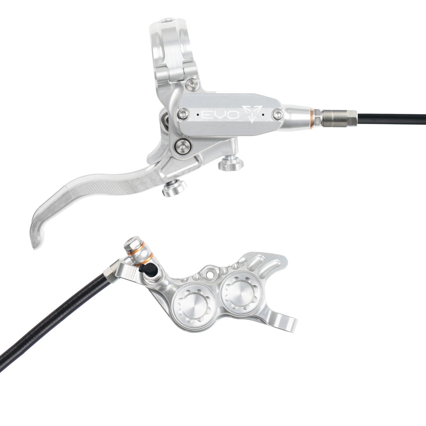 Hope Brake EVO GR4 No Rotor RH- Silver/Silver