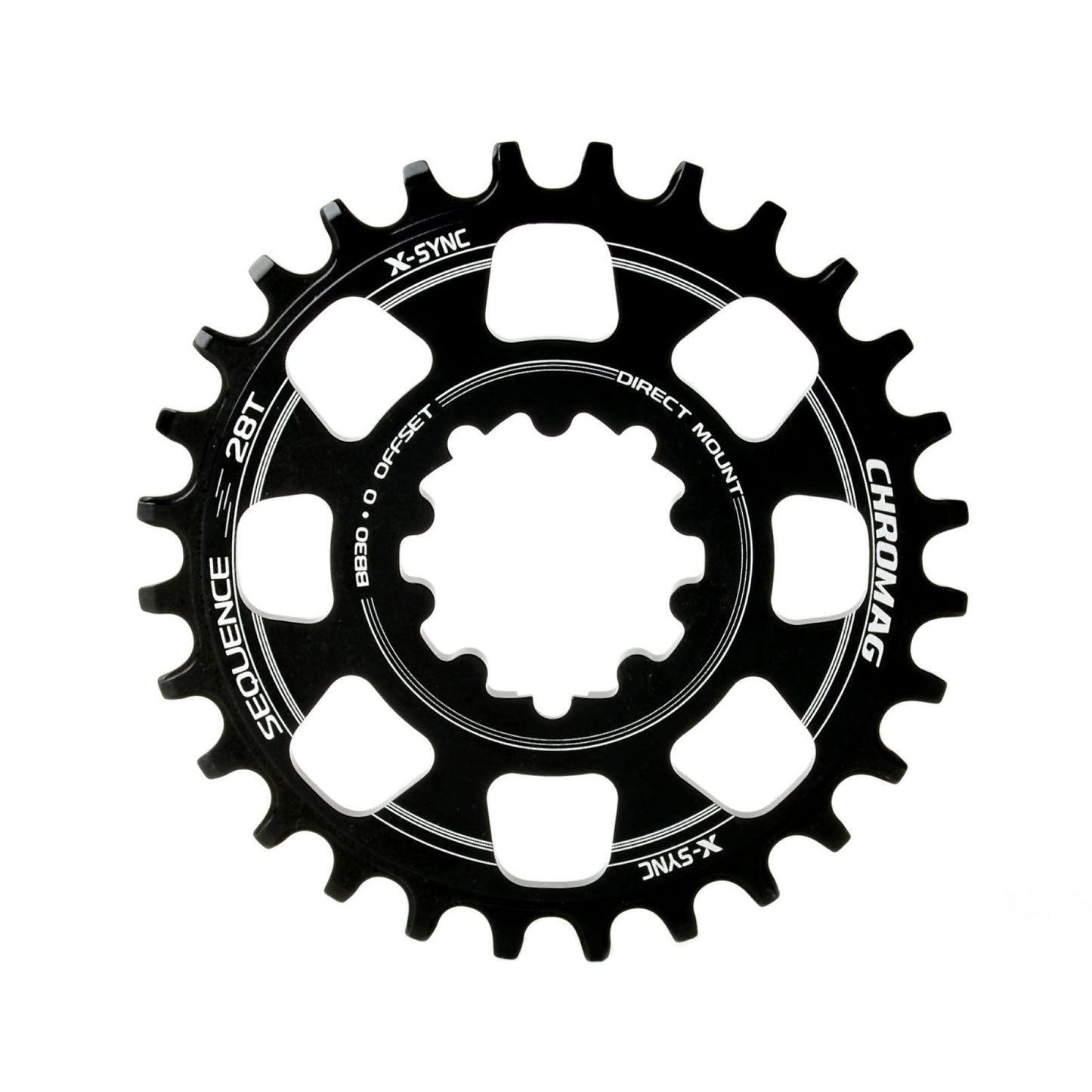 Chromag Sequence Chainring 8-Bolt 28T- Black