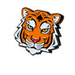 Tiger ball marker featuring a detailed tiger design, ideal for golfers.