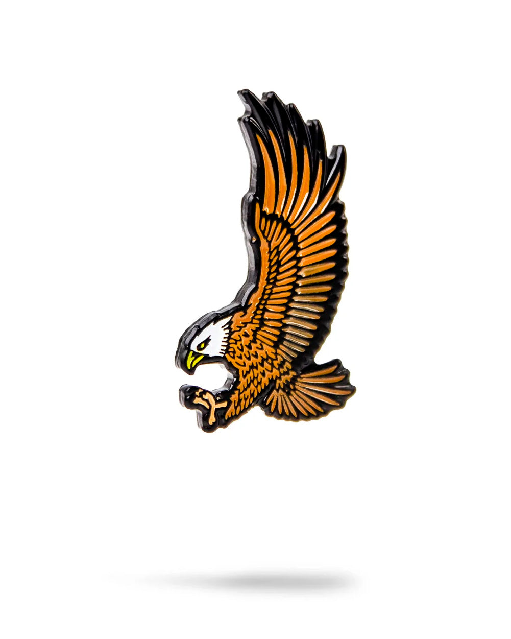 Eagle-themed golf ball marker with intricate detailing and a polished finish.