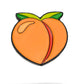 Peach ball marker featuring a smooth, round design with a vibrant peach color, ideal for golf enthusiasts.