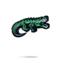 Crocodile-shaped ball marker for golf, featuring intricate detailing and a polished finish.