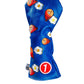 Alt text: "Ham & Eggs driver cover featuring a playful design with vibrant colors, ideal for golf enthusiasts."