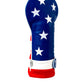 USA Tribute Driver Headcover featuring patriotic design with stars and stripes, ideal for golf drivers.