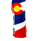 Colorado State Flag driver cover with vibrant colors and distinctive design, featuring the state flag emblem on a durable fabric.