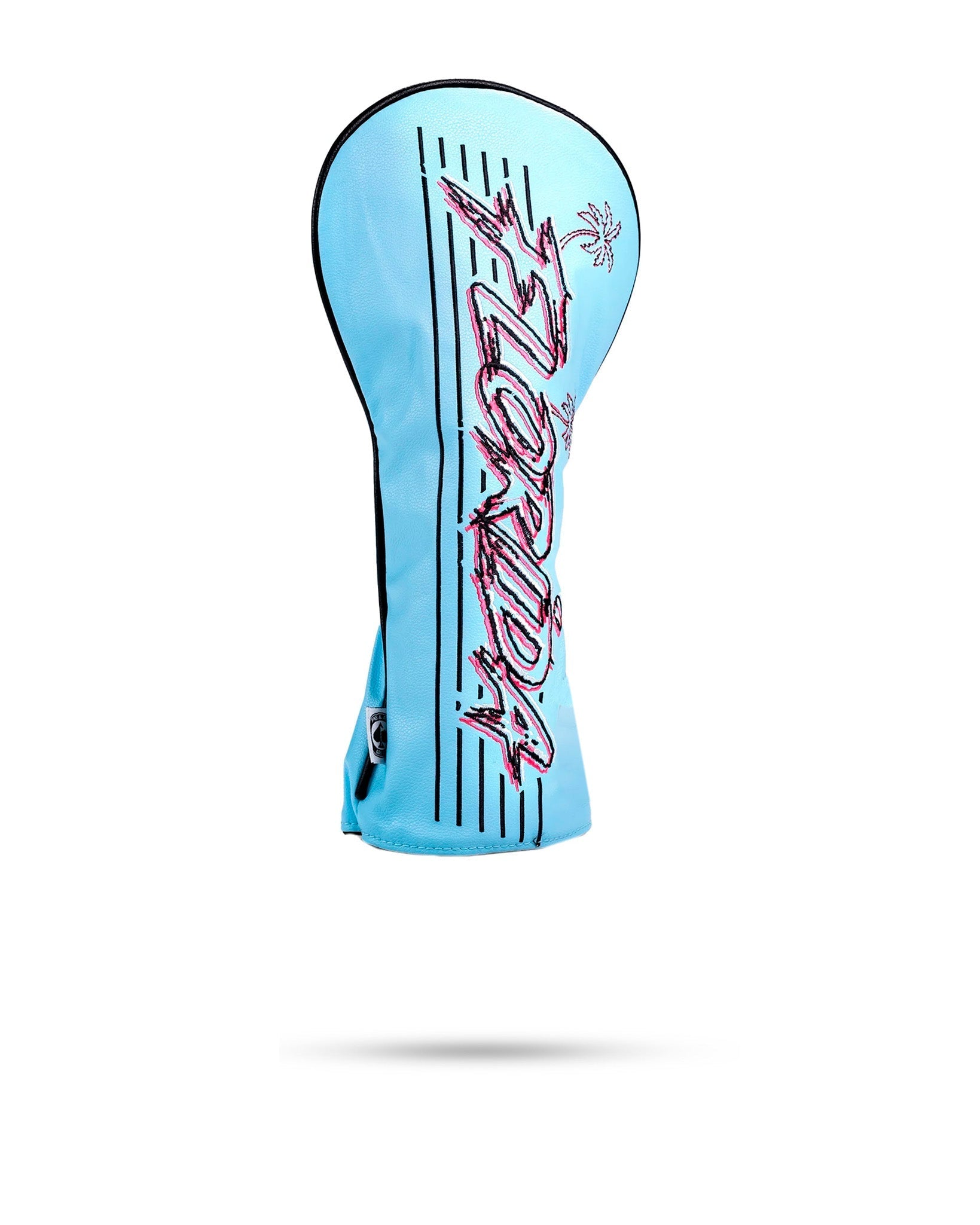 Florida Vice Fairway Cover featuring vibrant tropical designs and durable material for golf clubs.