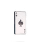Alt text: "Ace of Spades ball marker for golf, designed to look like a playing card with a prominent black spade symbol and the letter 'A' on a white background."