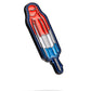 Colorful Popsicle-shaped ball marker for golf, featuring a playful design.
