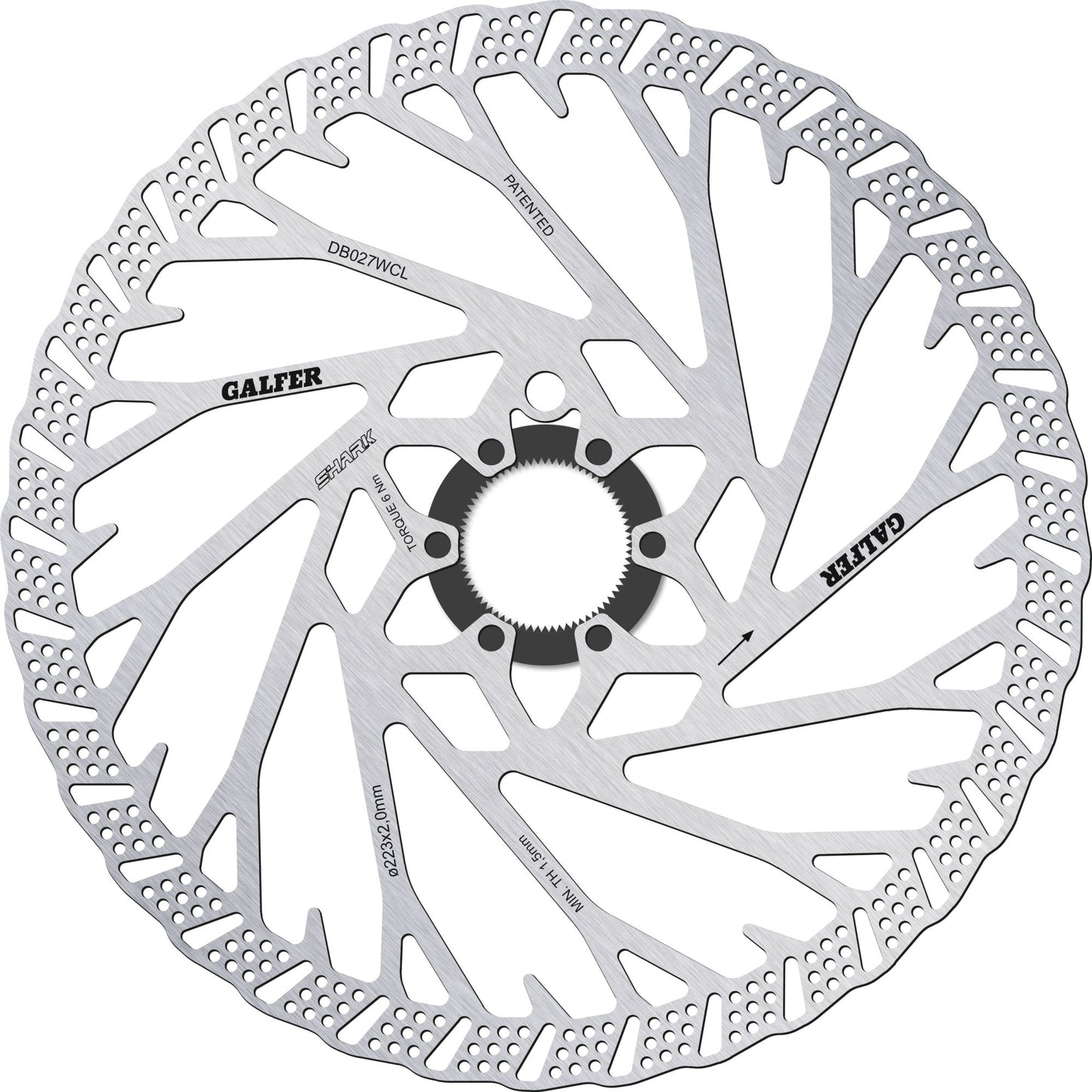 Brake Rotor Shark Center-Lock System 223x2MM
