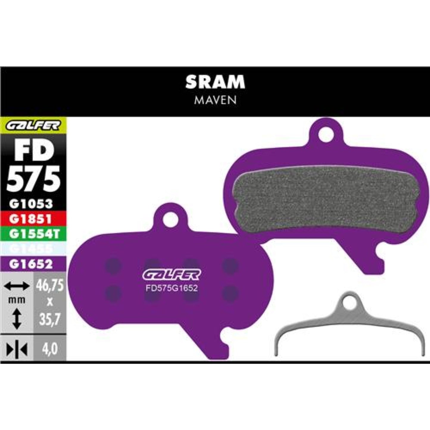Plaquette de frein SRAM Maven vélo électrique