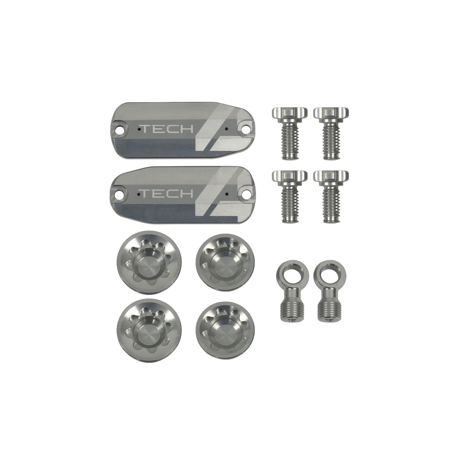 Hope Part Brake Tech 4 V4 Custom Kit Pair Silver