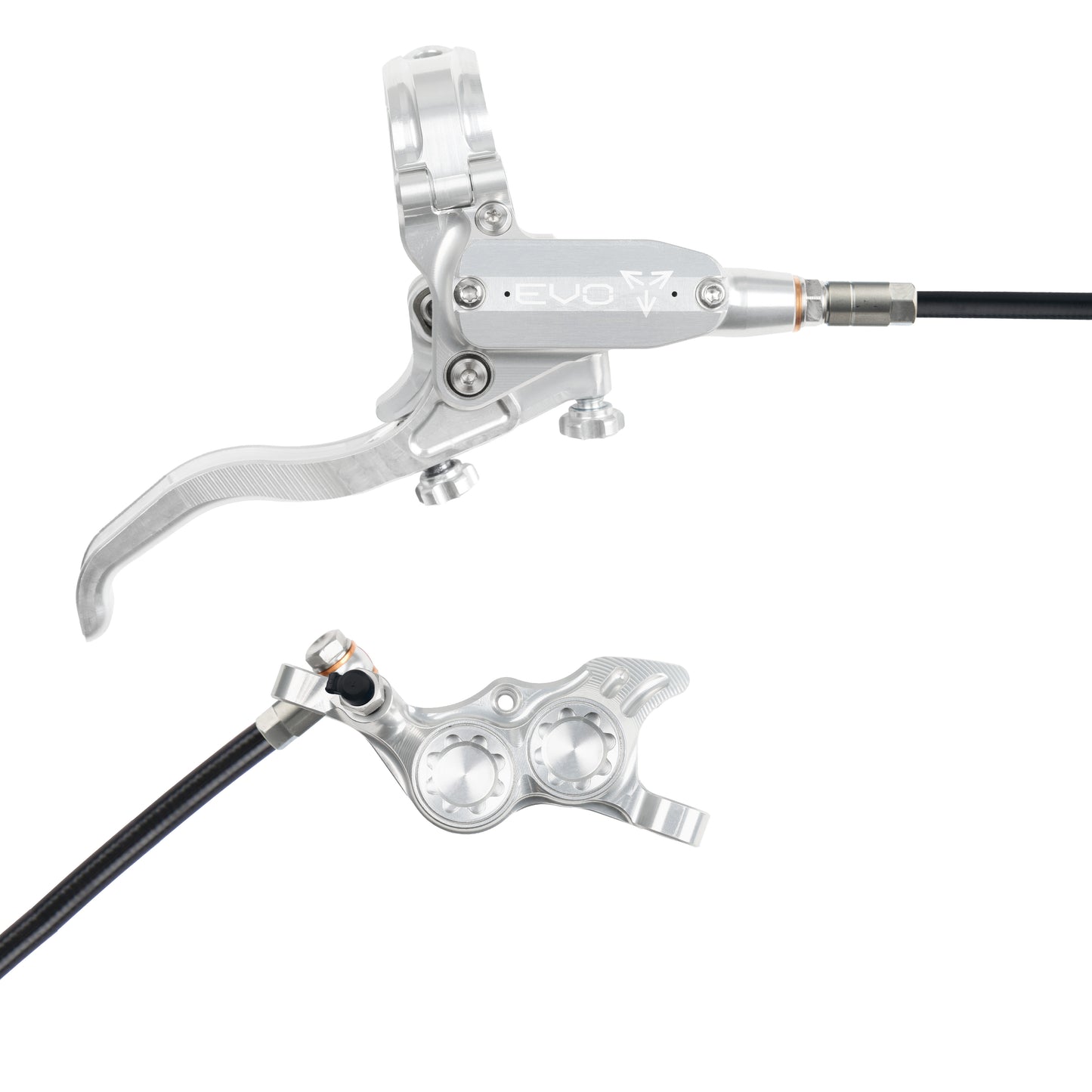 Hope Brake EVO TR4 No Rotor RH- Silver/Silver