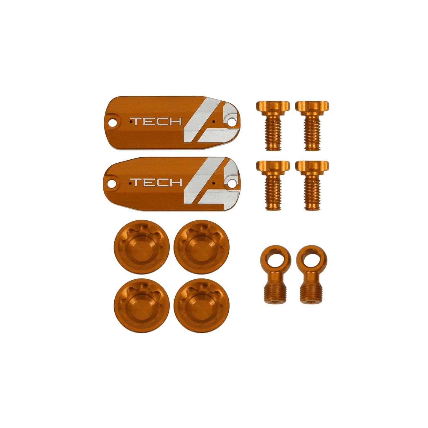 Hope Part Brake Tech 4 E4 Custom Kit Pair Orange