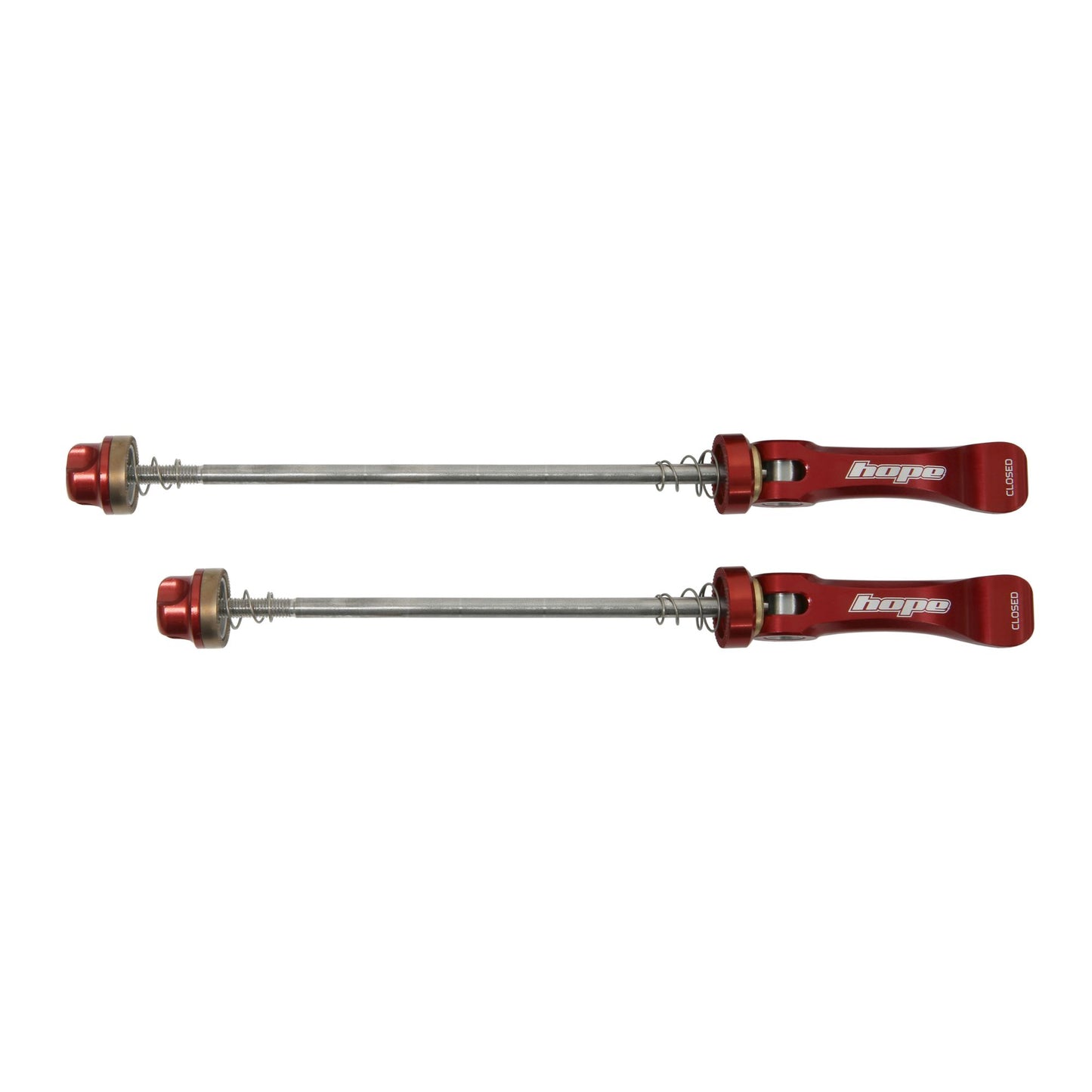 Hope Quick Release Skewer 130mm Road Pair Red