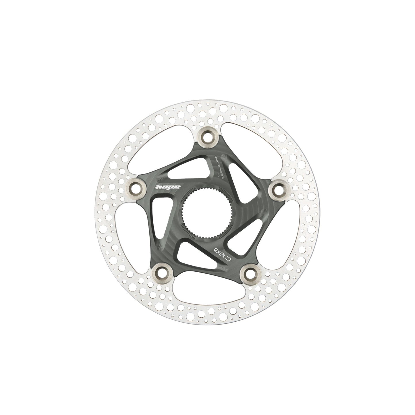 Hope Part Brake Disc RX Centre Lock 160mm Smoke