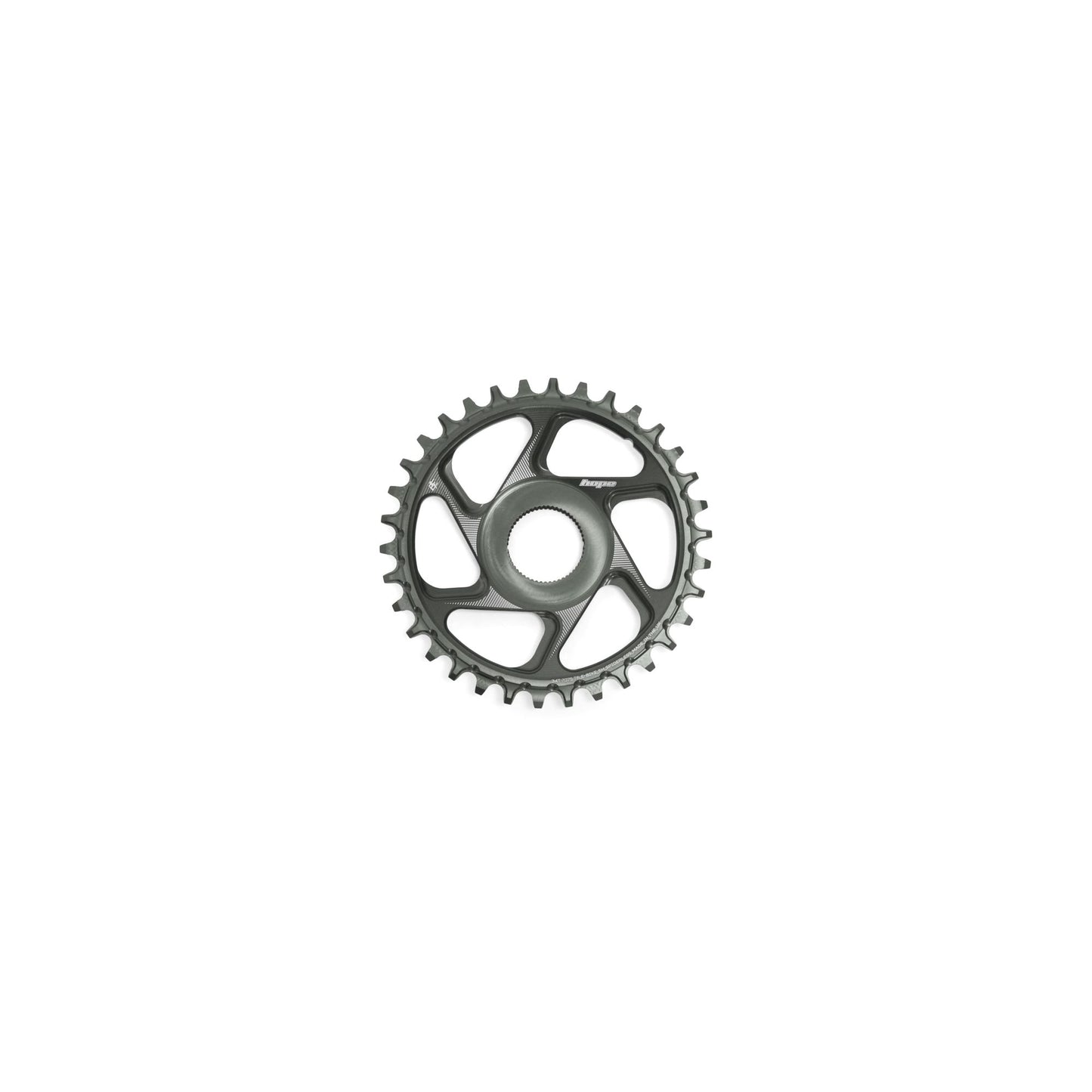 Hope Chainring Spiderless 34T R22 E Bike SH Smoke