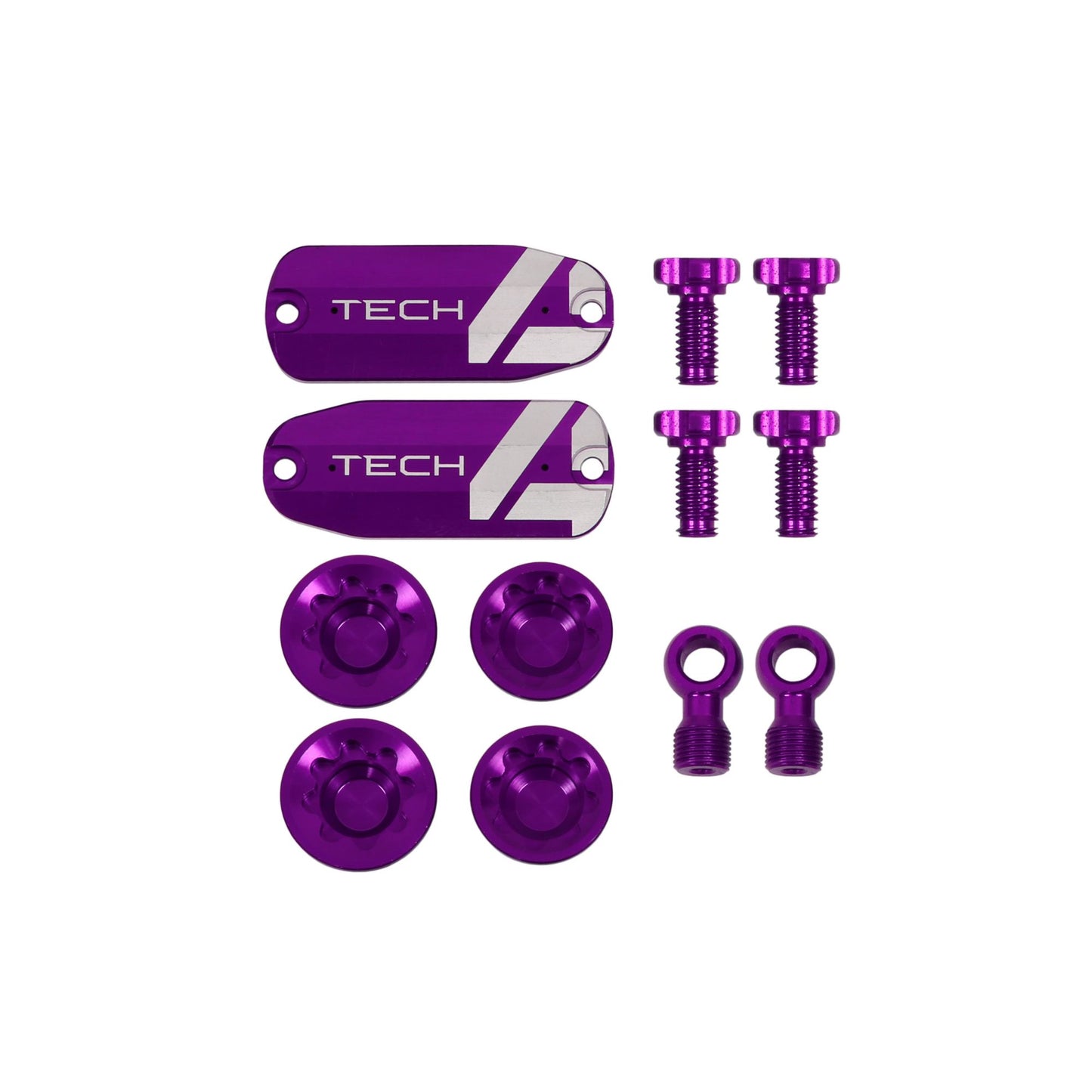 Hope Part Brake Tech 4 V4 Custom Kit Pair Purple
