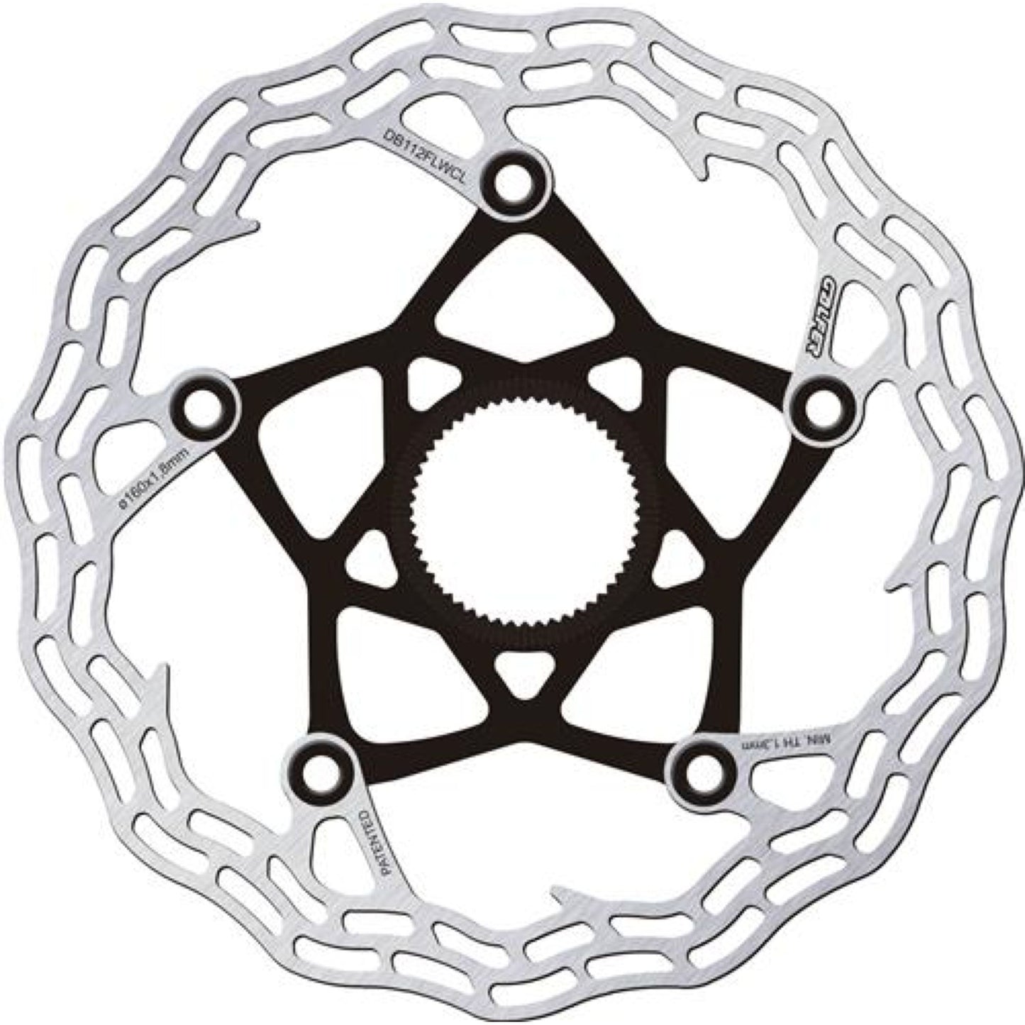 Brake Rotor Road Shark New Center-Lock 160x1.8MM