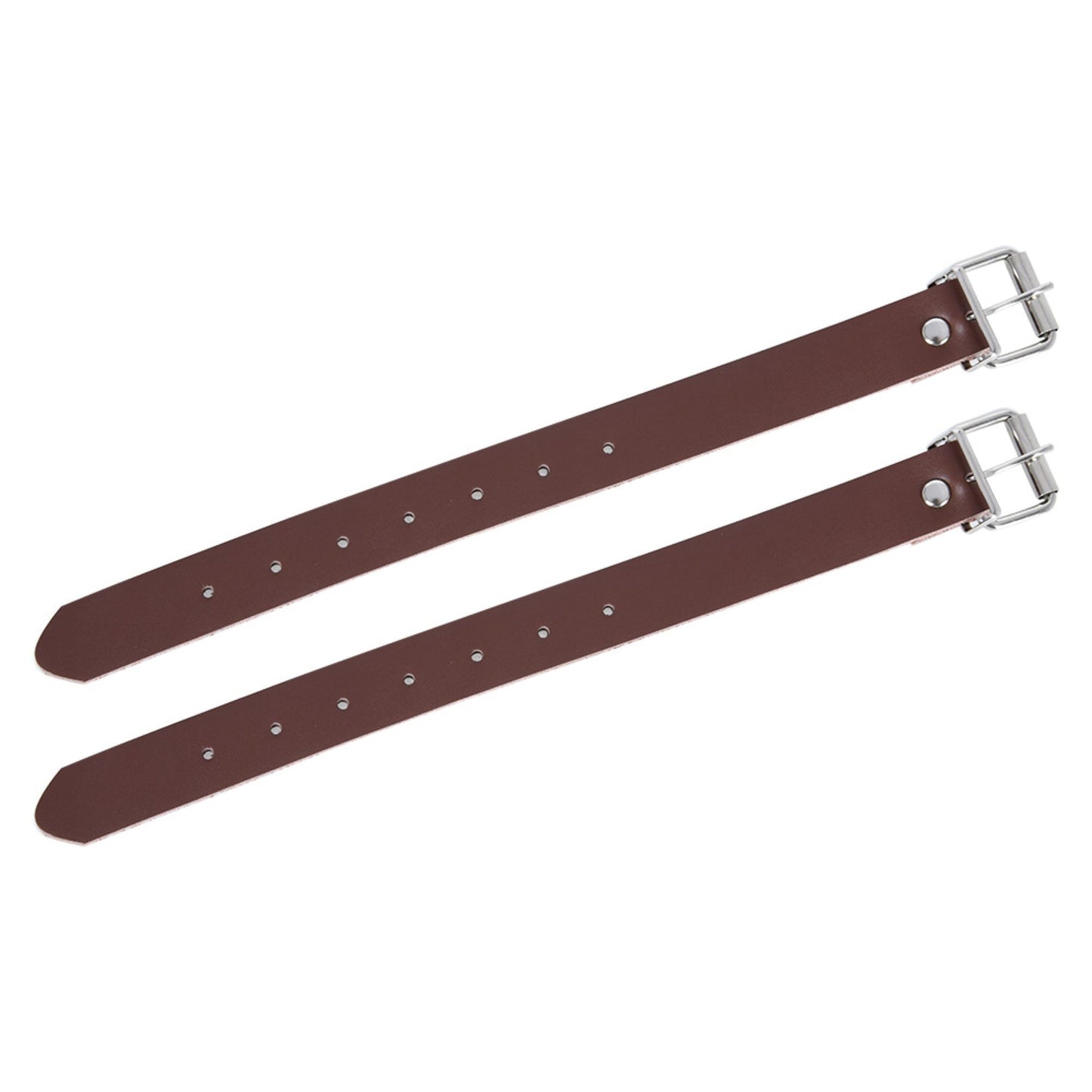 Leather Basket Straps Pair