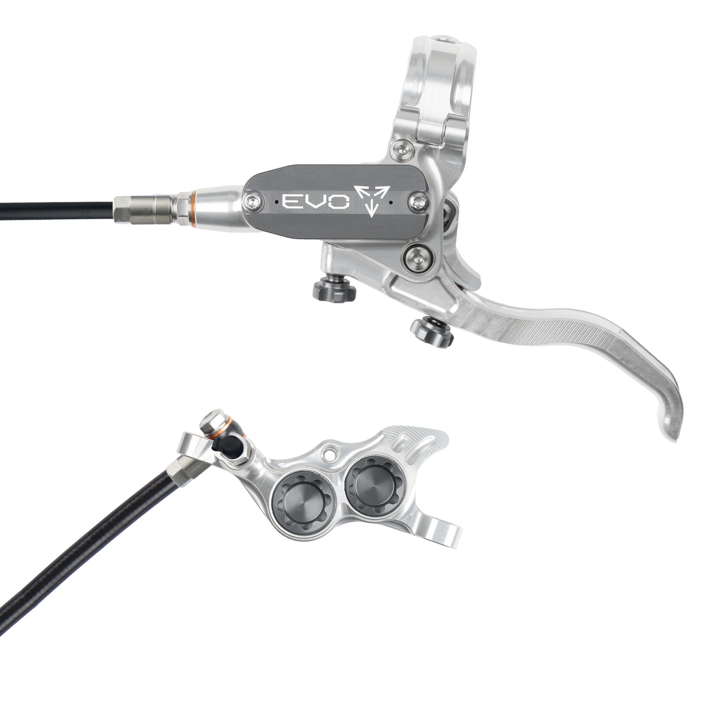 Hope Brake EVO TR4 No Rotor LH- Silver/Smoke