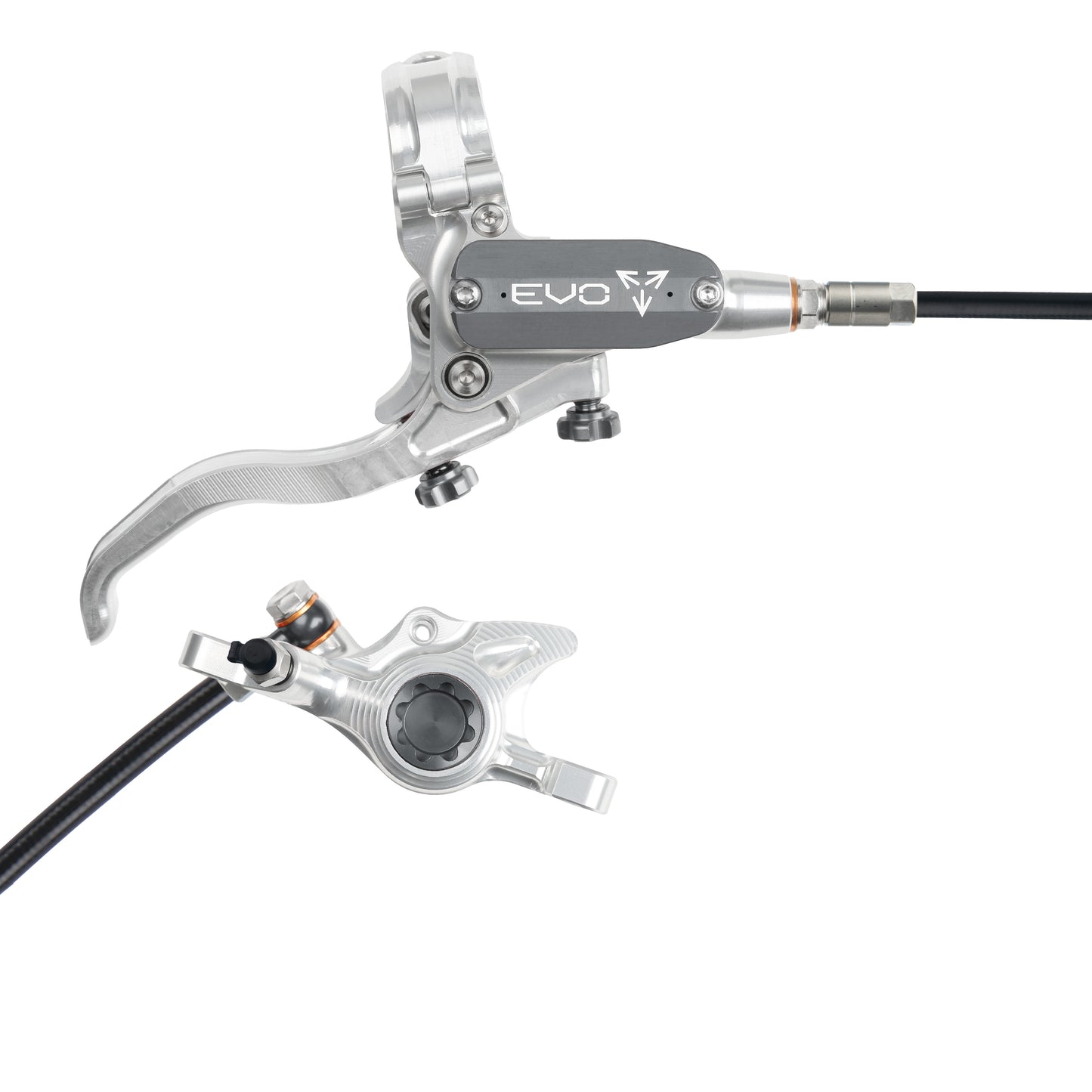 Hope Brake EVO X2 No Rotor RH- Silver/Smoke