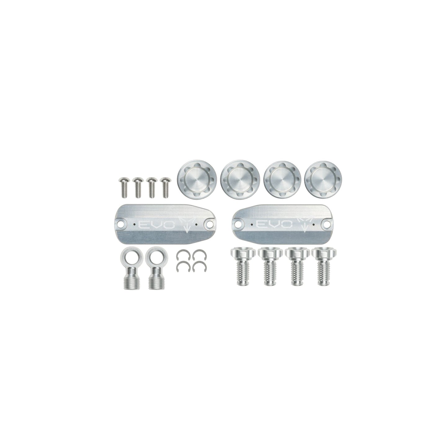 Hope Part Brake Evo TR4 Custom Kit Pair- Silver