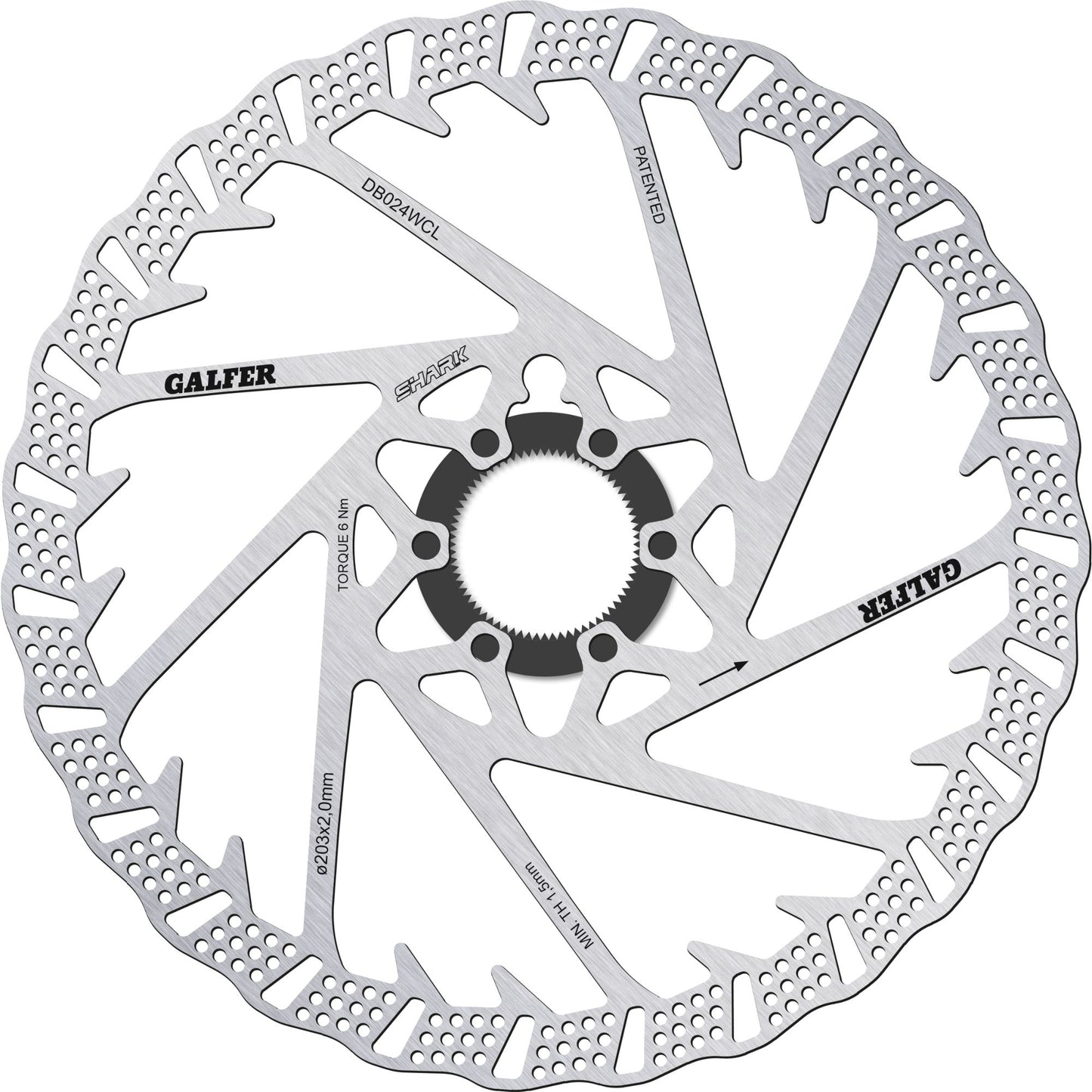 Brake Rotor Shark Center-Lock System 203x2MM
