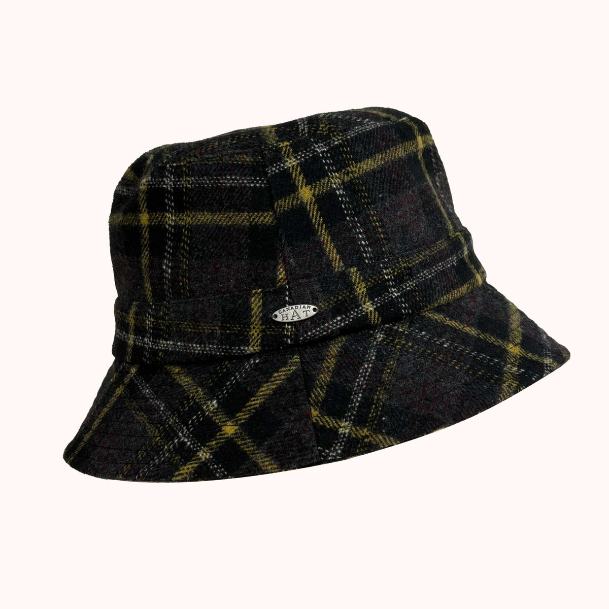 BRYNN-PLAID BUCKET HAT
