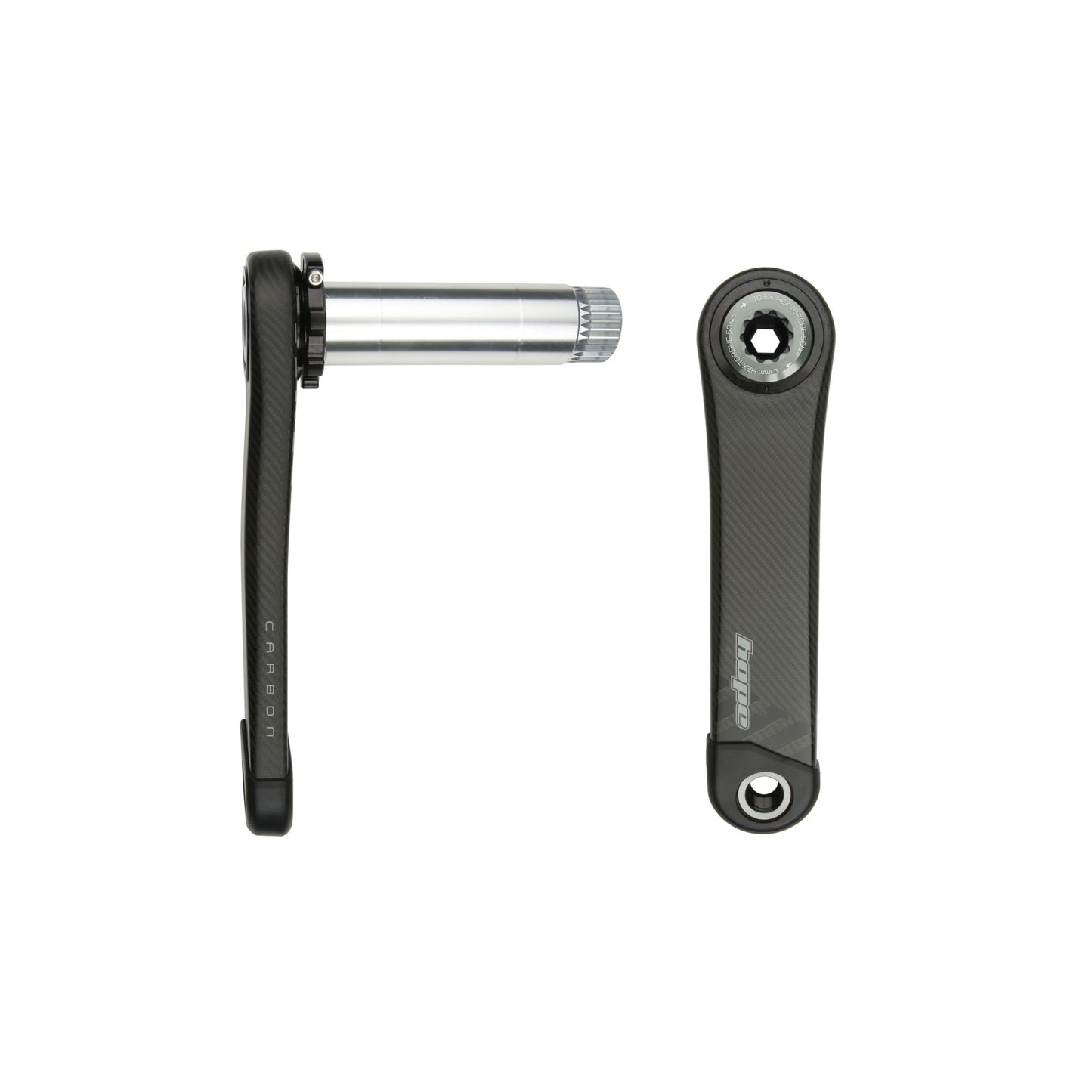 Hope RX Carbon Crankset 68MM Wide 165MM Smoke