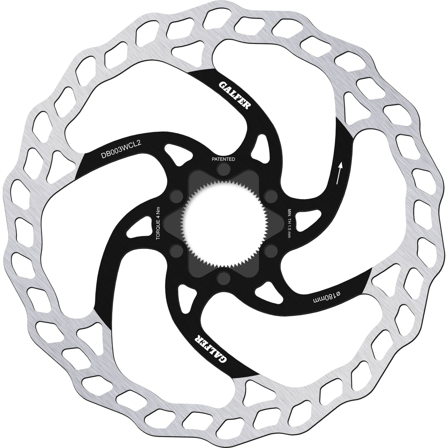 Brake Rotor MTB Center-Lock System 180x2MM