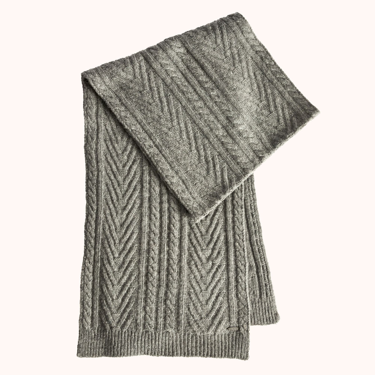 SYDNEY-CHEVRON KNITTED SCARF