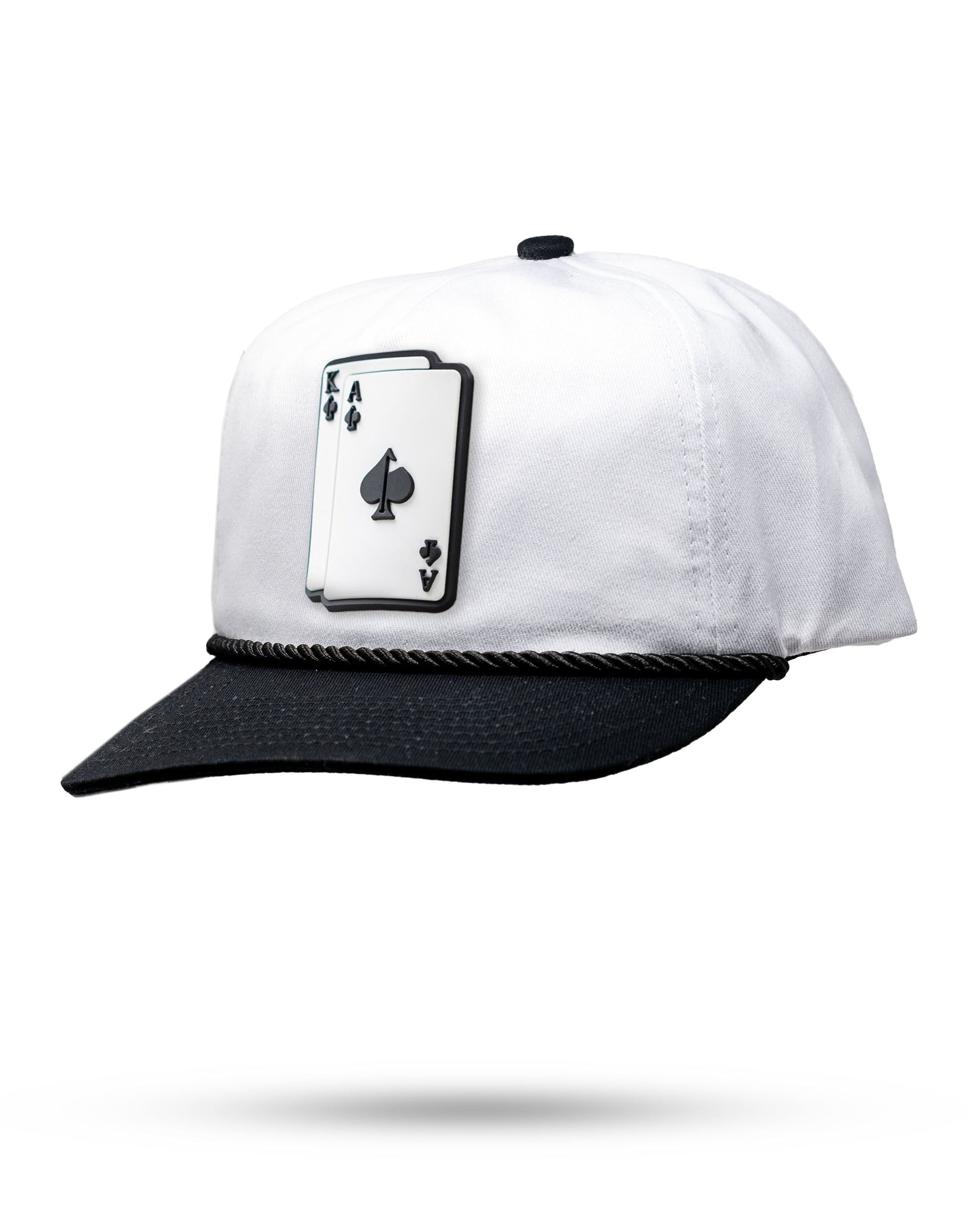 Heritage Rope Hat in Domino color, featuring a classic design with a rope accent and the AK logo, displayed from the front.