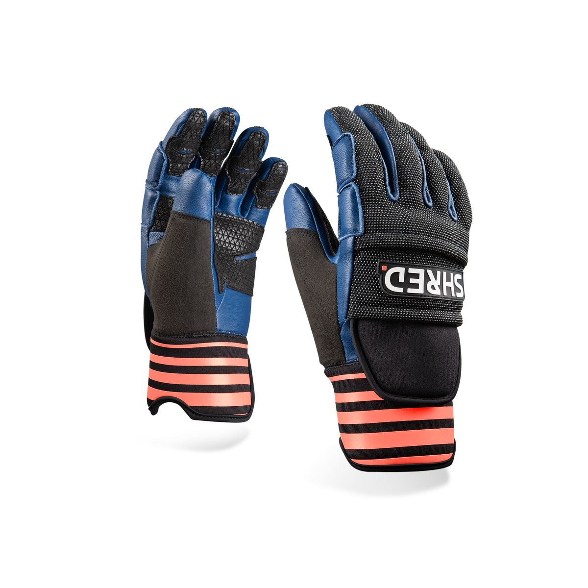 SKI RACE GANTS PROTECTEURS MARINE/ROUILLE - M