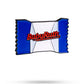 Baby Ruth® ball marker featuring the iconic logo on a round design, suitable for golf use.