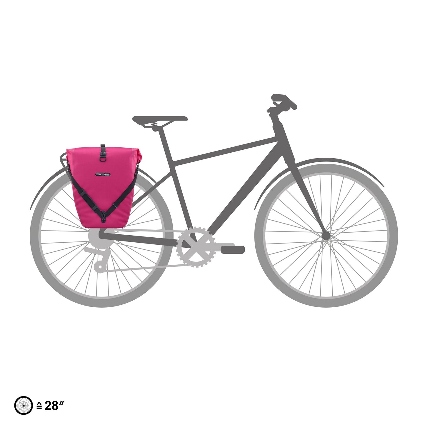 Ortlieb Pannier Back-Roller- Cyber Pink 20L