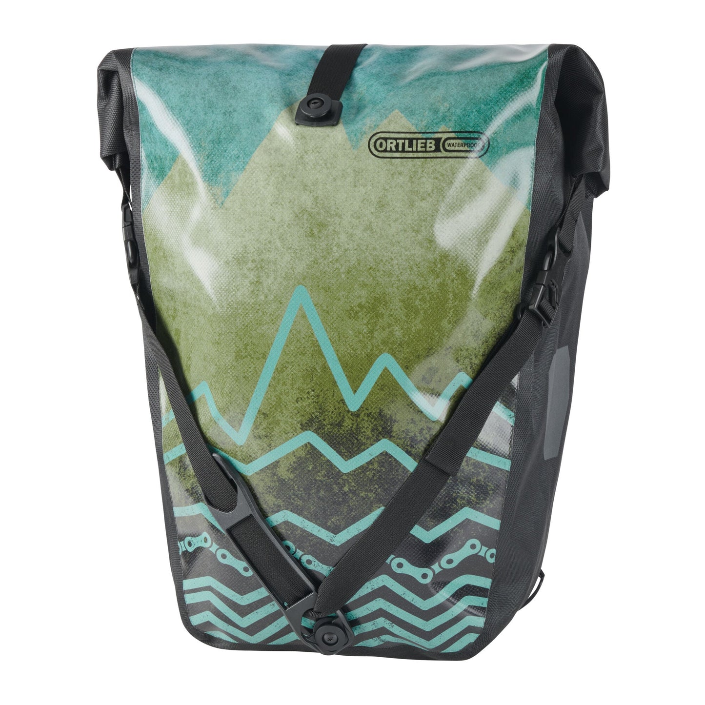 ORTLIEB PANNIER BACK-ROLLER DESIGN JELLYFISH QL2.1 WHITE-BLACK 20L