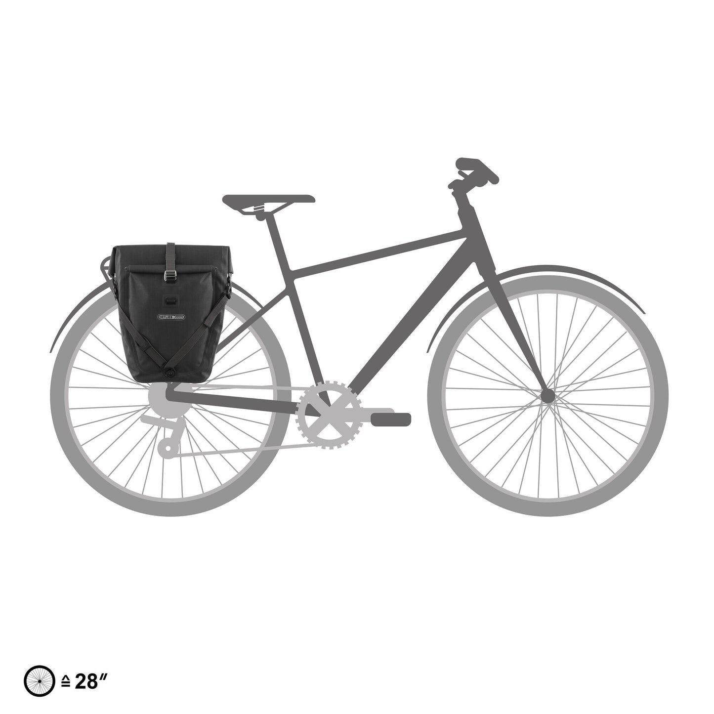 ORTLIEB PANNIER BACK ROLLER PLUS QL2.1 DARK CHILI 20L