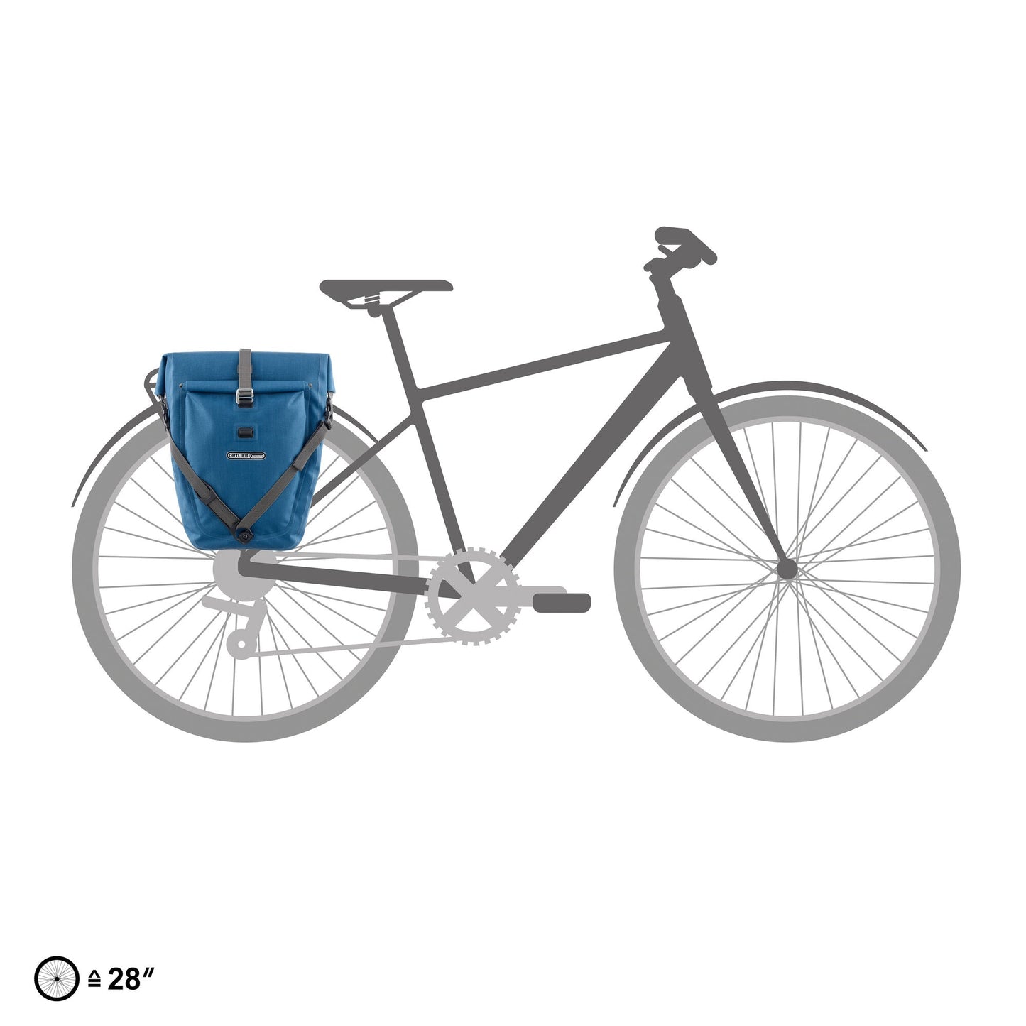 ORTLIEB PANNIER BACK ROLLER PLUS QL2.1 DARK CHILI 20L