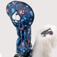 Good Bunny X Fundación Rimas driver cover featuring a vibrant design and embroidered branding, ideal for golf enthusiasts.