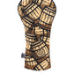 Bourbon barrel driver cover featuring a rustic wood design with a rounded top and open front for easy access.