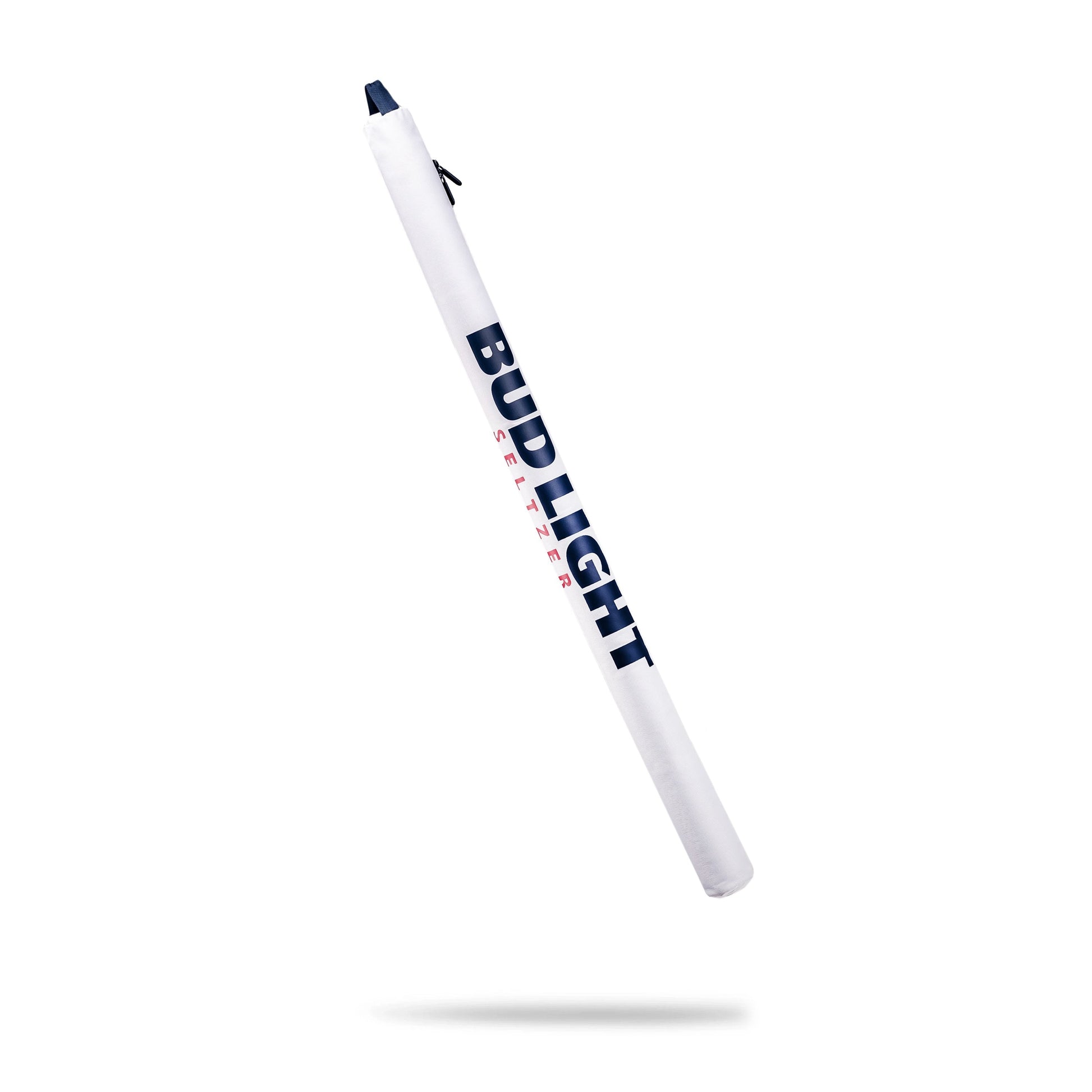 Seltzer Sleeve in navy blue with a closed design, featuring a sleek and portable style for holding canned beverages.
