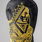 Black and gold Queen of Spades fairway cover with a sleek design, featuring a spade emblem.