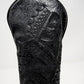Blackout Queen of Spades fairway cover featuring a sleek black design with a spade symbol, perfect for stylish golf bag accessories.
