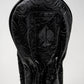 Blackout Queen of Spades fairway cover in black and white with a playing card design.