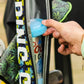 Beer Sleeve Ice Pucks - Blue reusable ice pucks designed to keep beverages cold, ideal for beer sleeves and coolers.