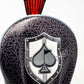 Knight's Valor Driver Cover featuring a regal design with a knight and intricate patterns in rich colors. Ideal for golf enthusiasts looking to protect their driver in style.