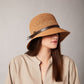 CARLIE CLOCHE  EN CROCHET LARGE AVEC DETAIL DE CUIR